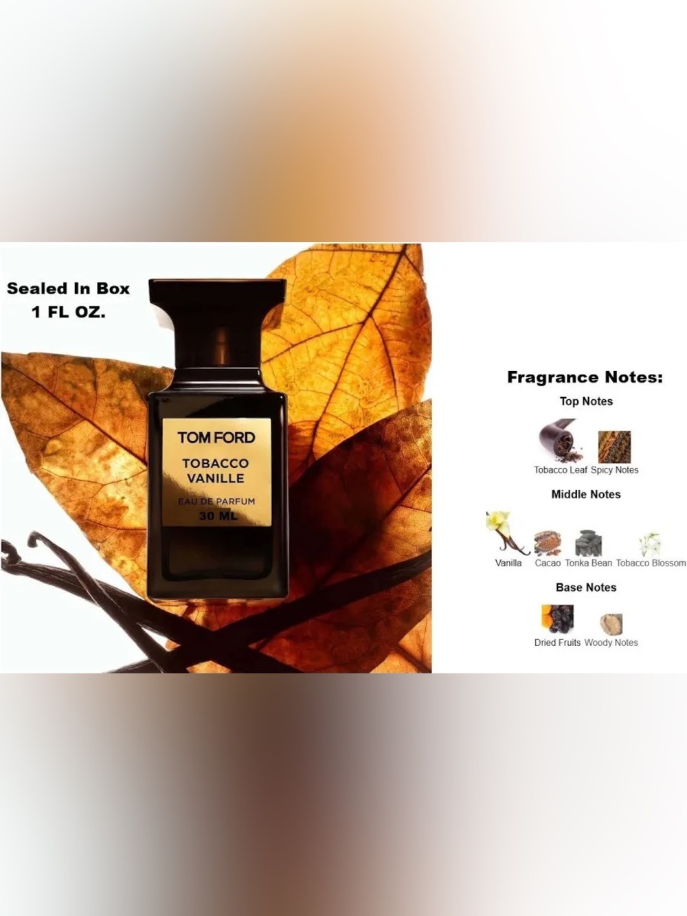 Tom Ford TOBACCO VANILLE Edp, Brand New, Sealed & Authentic